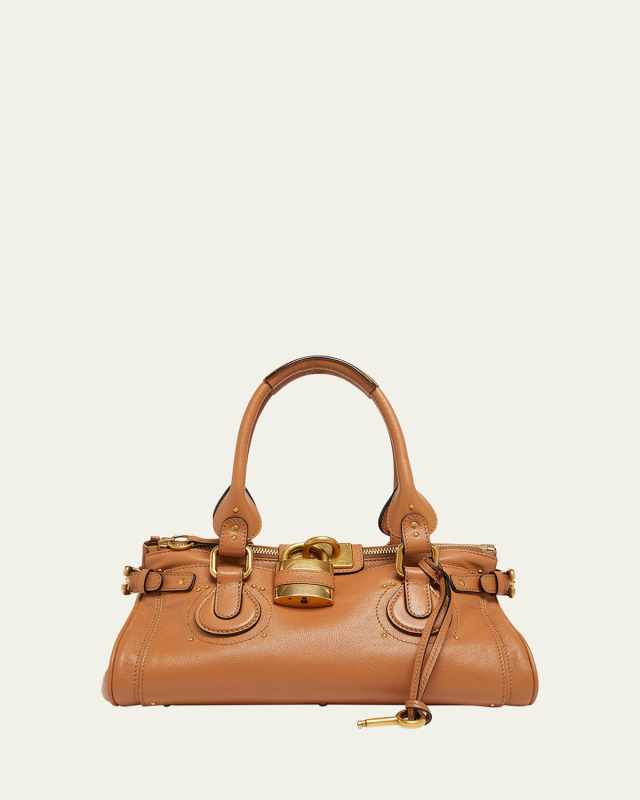 Paddington Padlock Shoulder Bag in Leather